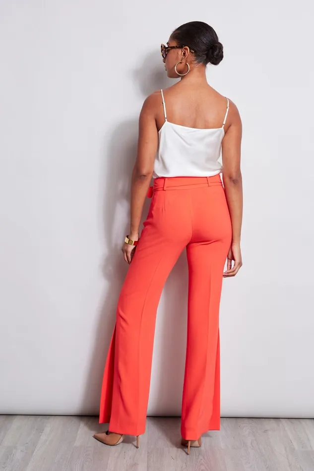 Elie Tahari Pants Side Slit Sash Pant Tomato 8211 Women
