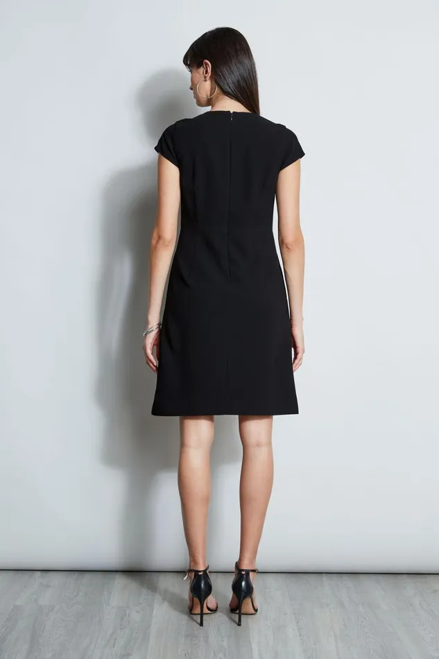 Elie Tahari Short Dresses Chain Zip Dart Dress Black 8211 Women