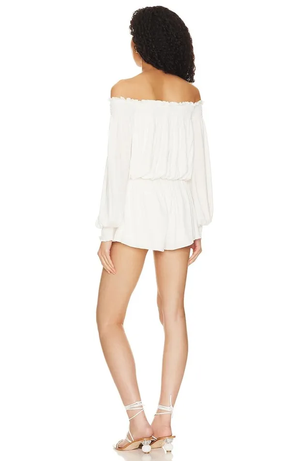 Eliza Romper White Women Lovers and Friends Rompers