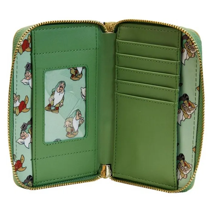 Exclusive 8211 Snow White And The Seven Dwarfs Sleepy Zip Around Wallet Unisex Loungefly Bags and Wallets