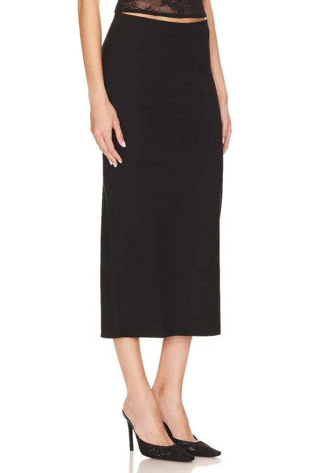 Fabienne Midi Skirt Black Women Lovers and Friends Skirts