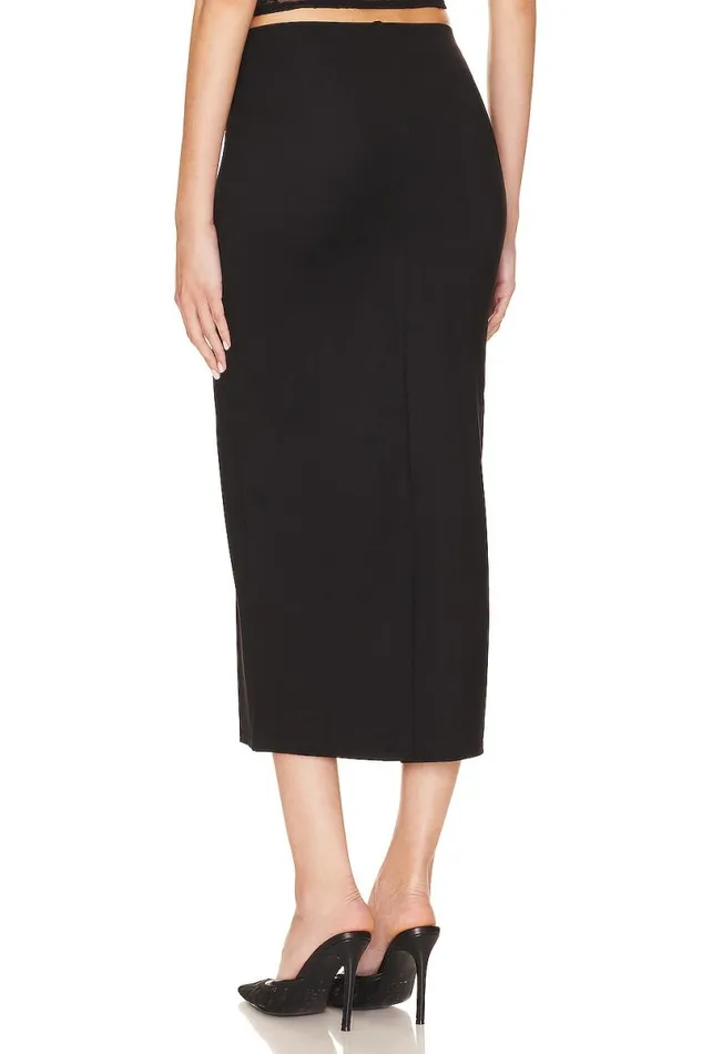 Fabienne Midi Skirt Black Women Lovers and Friends Skirts