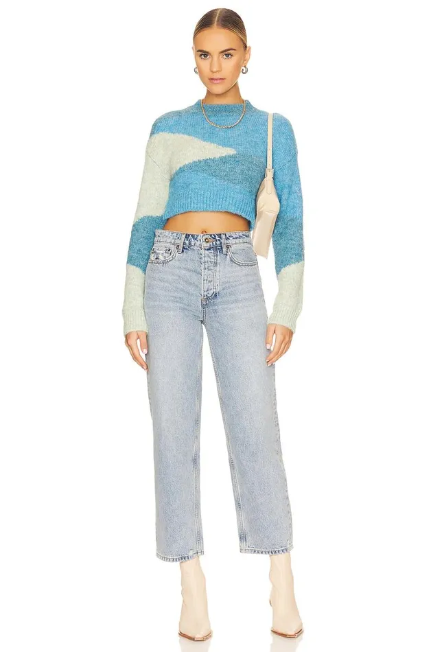 Fidda Sweater Blue Multi Women Lovers and Friends Sweaters and Knits