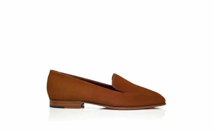 Flats Women Manolo Blahnik PITAKABrown Suede Loafers Flats Women Manolo Blahnik PITAKABrown Suede Loafers