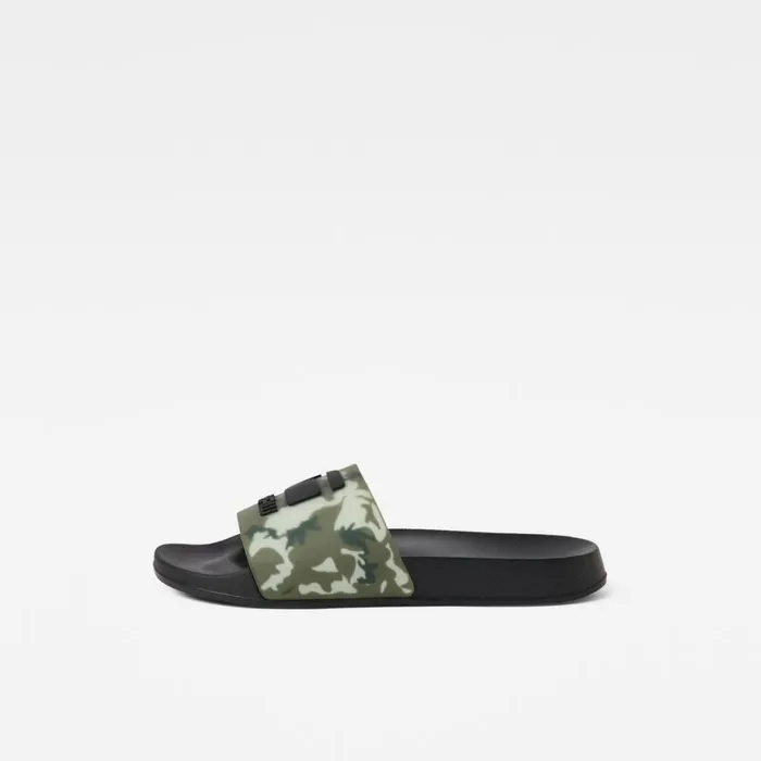 Footwear Men GStar RAW Cart III Camo Slides Combat