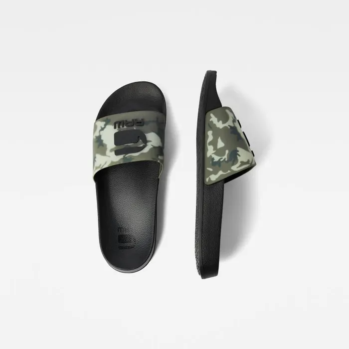 Footwear Men GStar RAW Cart III Camo Slides Combat
