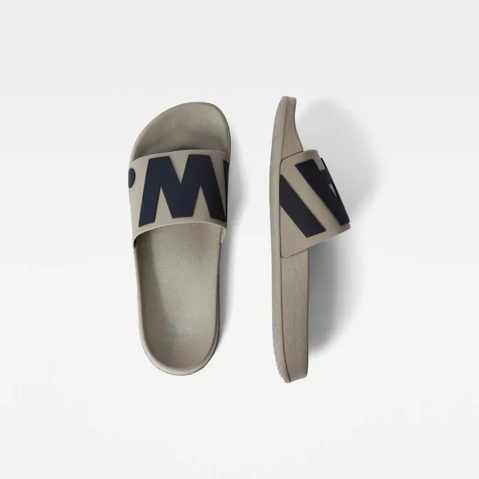 Footwear Men GStar RAW Cart IV Contrast Slides Light Greynavy