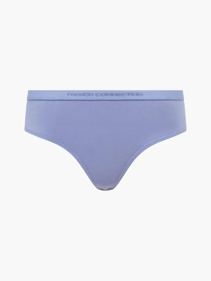 French Connection 3 Pack French Connection Thongs Blue TempestGrey ExcaliborShadow Mint Woman Underwear and Socks