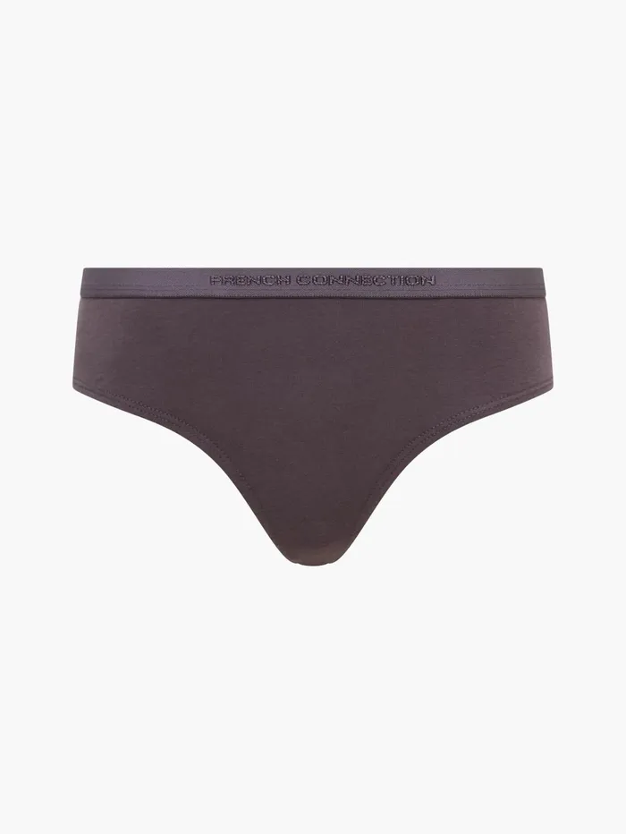 French Connection 3 Pack French Connection Thongs Blue TempestGrey ExcaliborShadow Mint Woman Underwear and Socks
