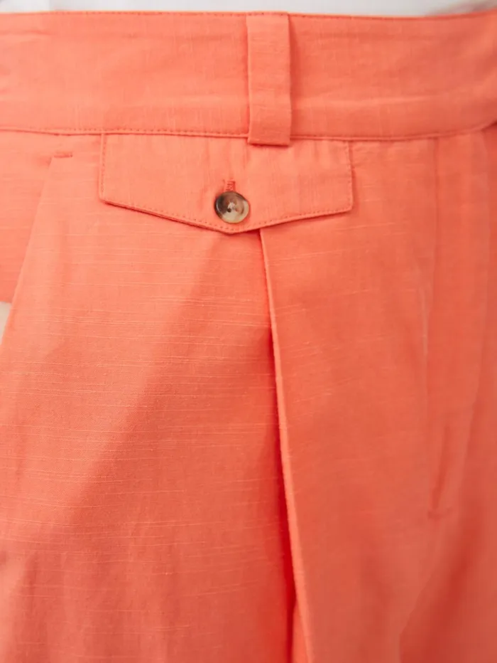 French Connection Alania City Trousers Coral Woman Coords