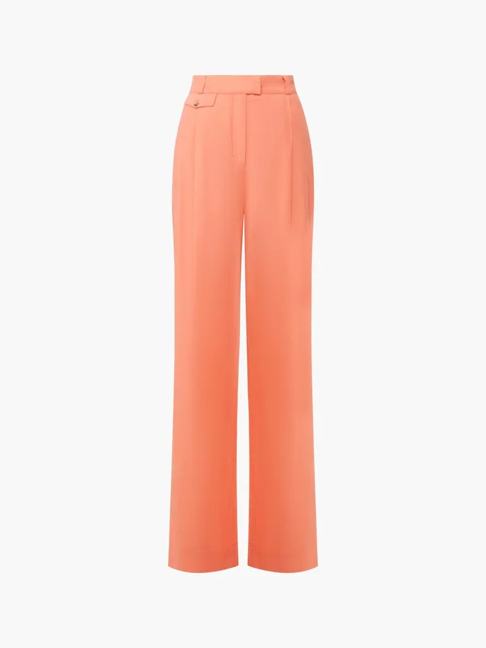 French Connection Alania City Trousers Coral Woman Coords