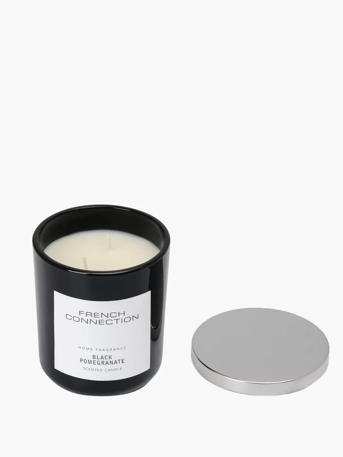 French Connection Black Pomegranate Classic 245g Candle Natural Home Home Accessories