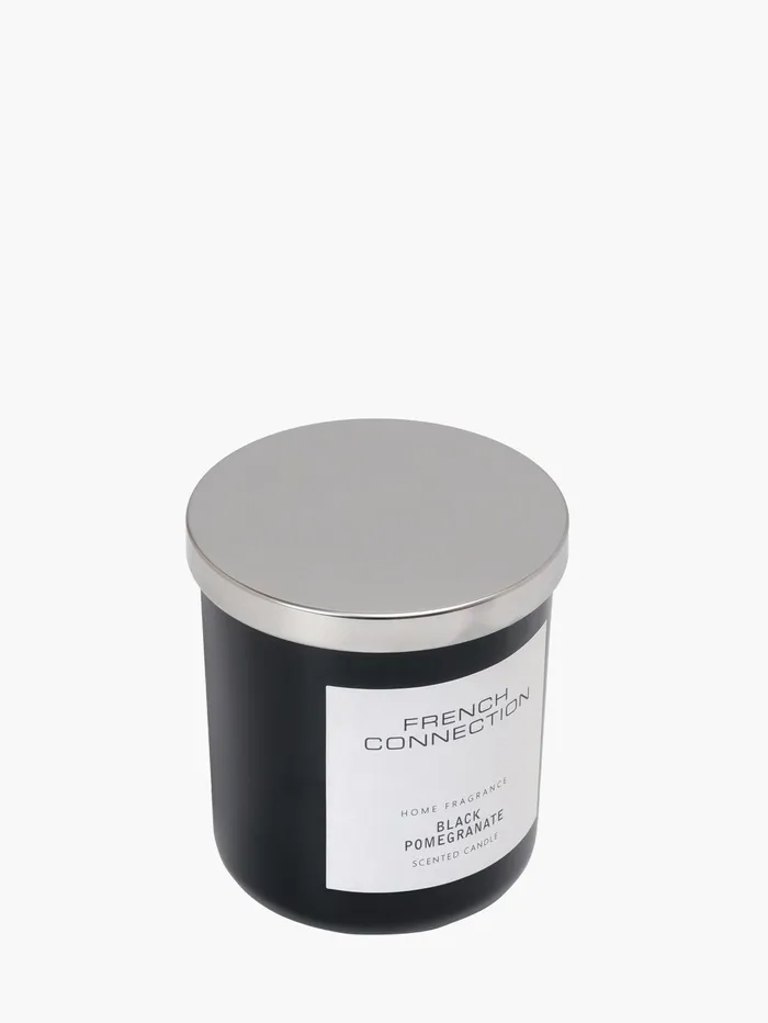 French Connection Black Pomegranate Classic 245g Candle Natural Home Home Accessories