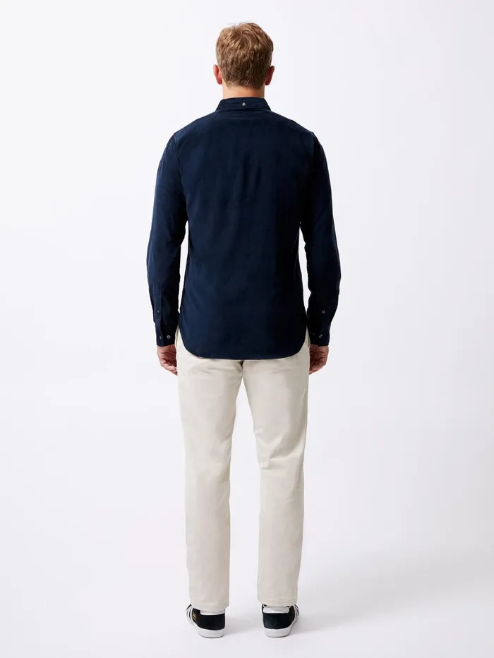 French Connection Cord Long Sleeve Shirt Marine Man Shirts