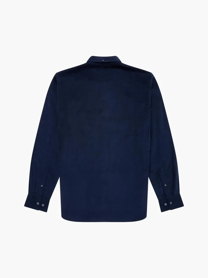 French Connection Cord Long Sleeve Shirt Marine Man Shirts