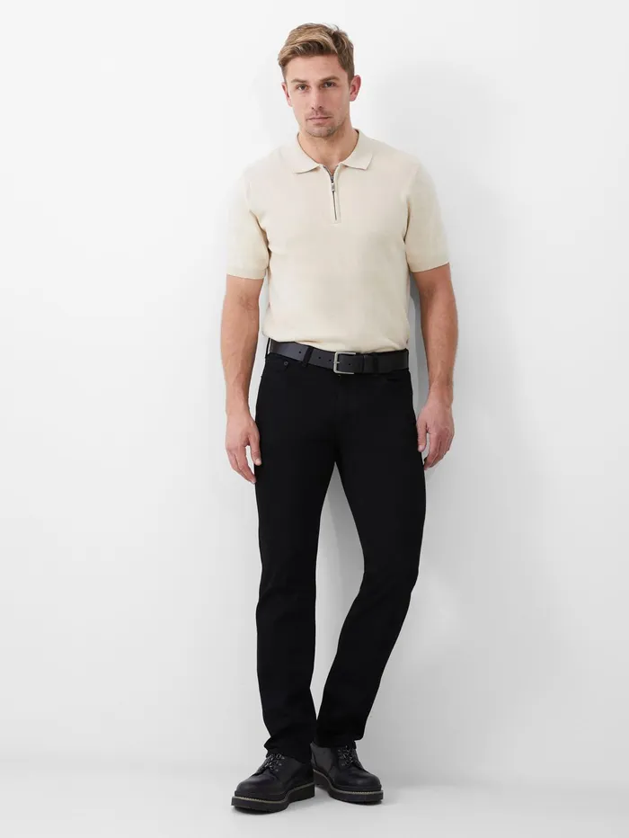 French Connection Denim Jeans Black Reg Man Trousers