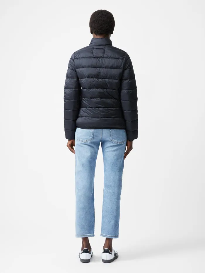 French Connection Light Row Puffer Jacket Black Woman Coats and Jackets