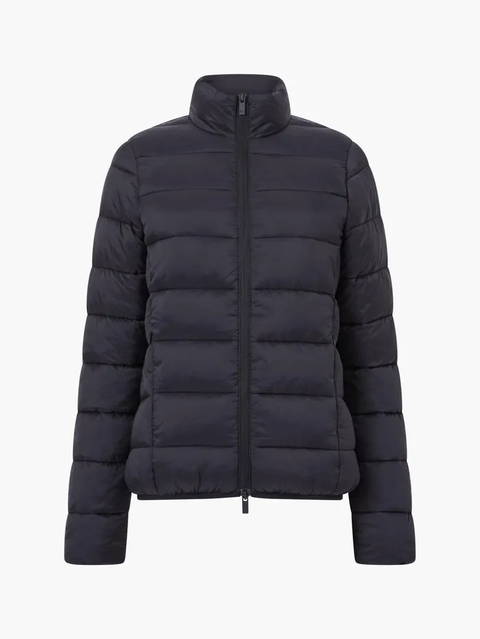 French Connection Light Row Puffer Jacket Black Woman Coats and Jackets