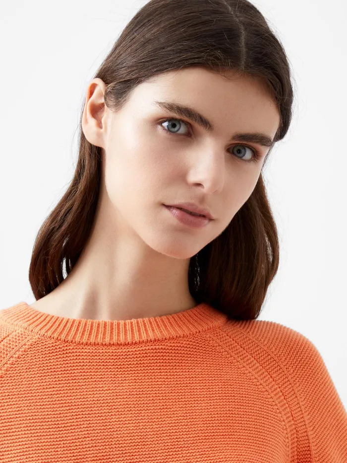 French Connection Lily Mozart LS Crew Nk Jumper Coral Rose Woman Jumpers and Cardigans