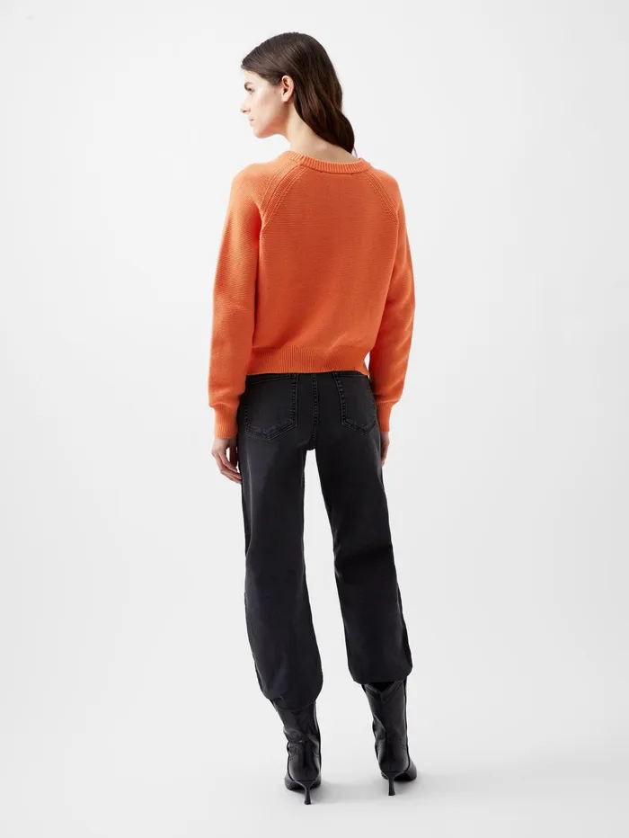 French Connection Lily Mozart LS Crew Nk Jumper Coral Rose Woman Jumpers and Cardigans