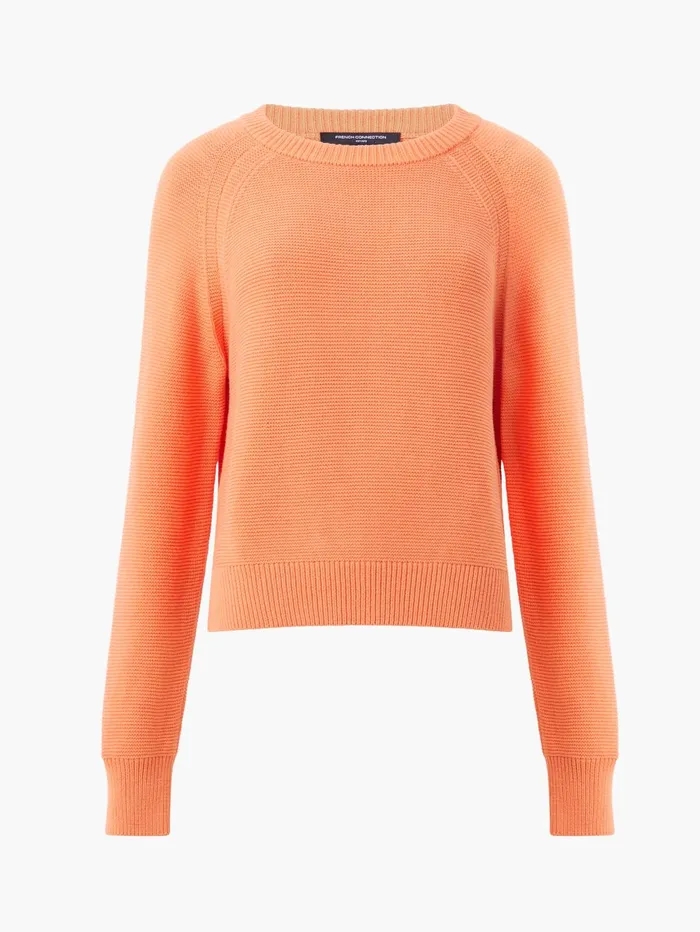 French Connection Lily Mozart LS Crew Nk Jumper Coral Rose Woman Jumpers and Cardigans