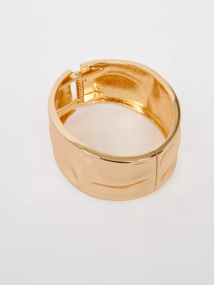 French Connection Molten Metal Bracelet Gold Woman Jewellery