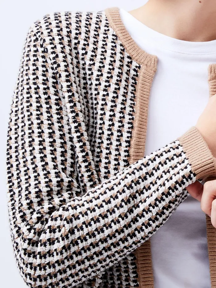 French Connection Noar Cardigan Oatmeal MelClotted Cream Woman Jumpers and Cardigans