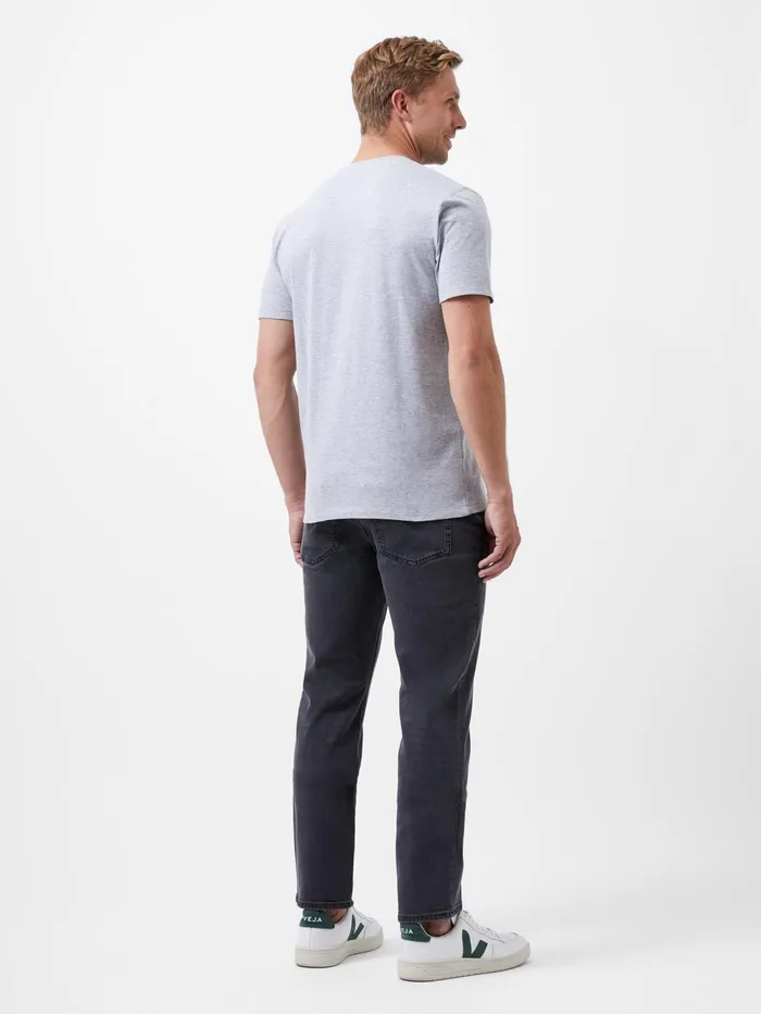 French Connection Organic Pocket TShirt Light Grey Mel Man TShirts and Polo Shirts