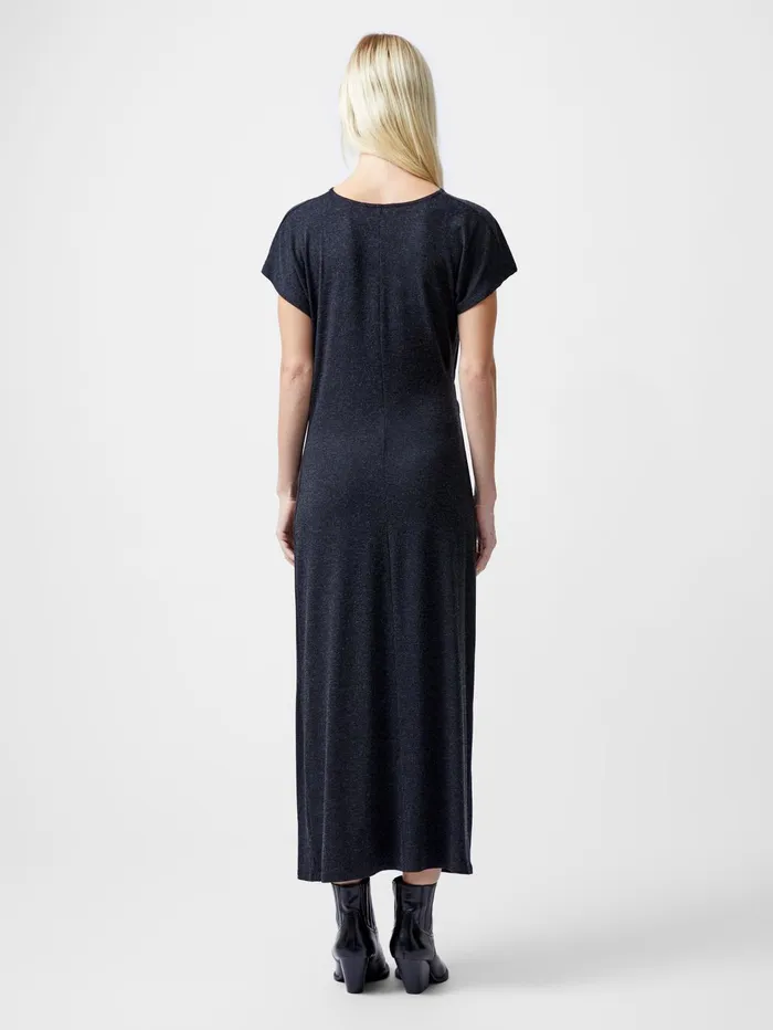 French Connection Shelly Jersey Ruched Midaxi Dress Dark Grey Woman Dresses