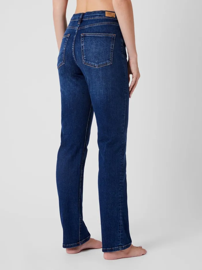 French Connection Stretch Denim Cigarette Fit Full Length Jeans 34 Inch Mid Wash Woman Trousers