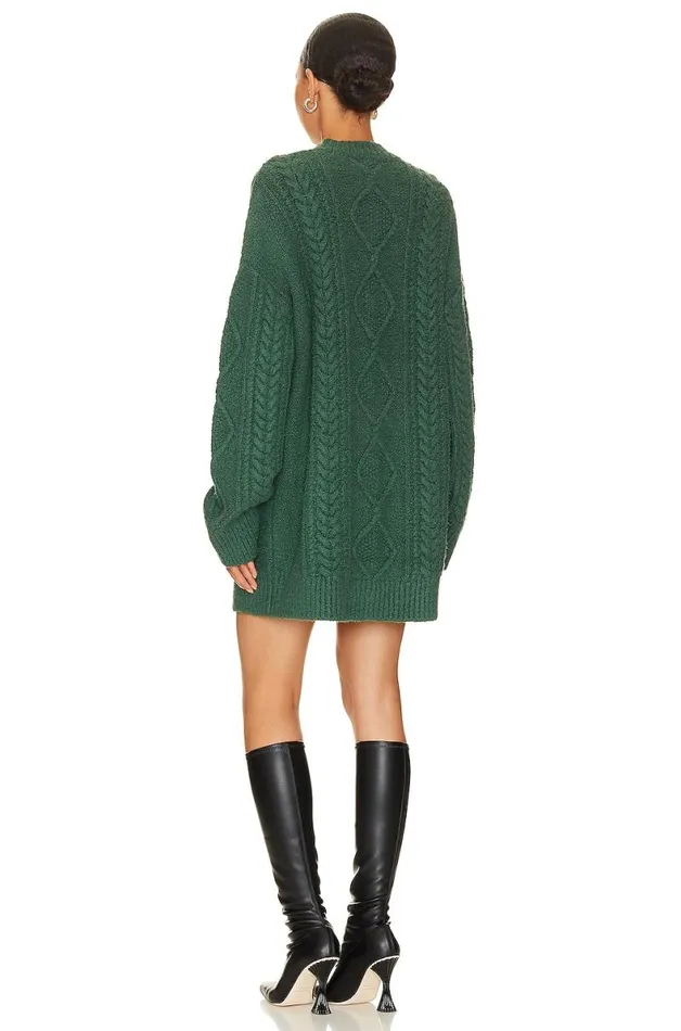 Garcelle Sweater Dress Forest Green Women Lovers and Friends Dresses