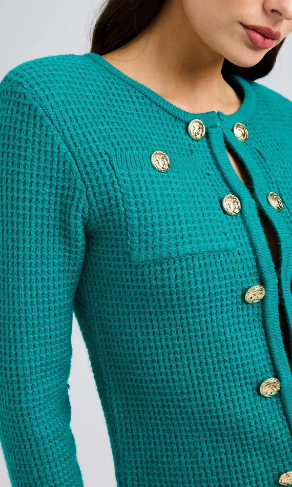 Generation Love Clothing Cypress Cardigan Topaz Women Sweaters and Sweatshirts