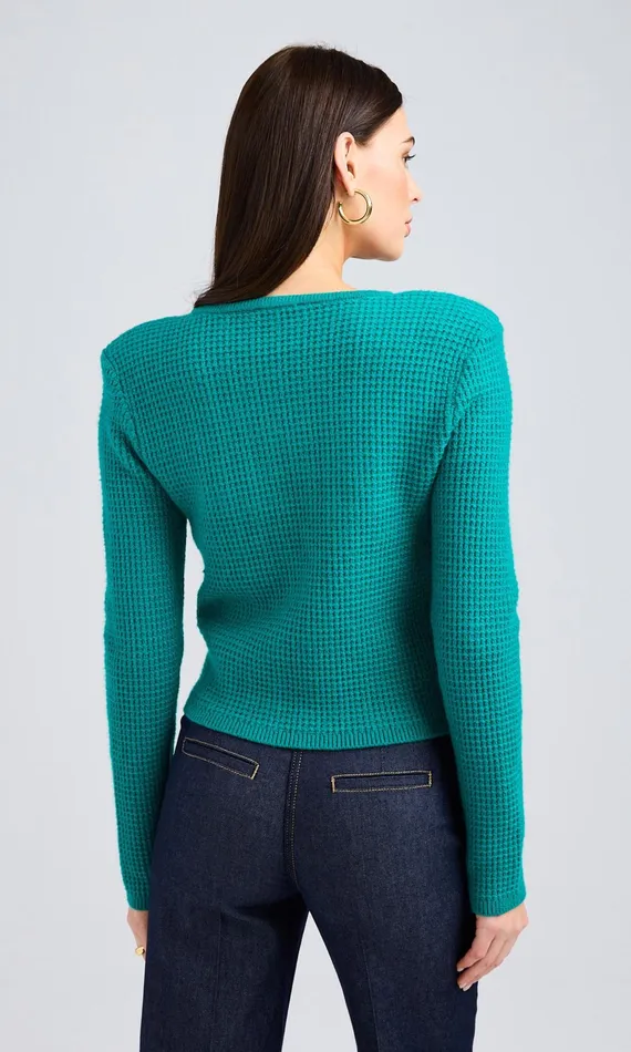 Generation Love Clothing Cypress Cardigan Topaz Women Sweaters and Sweatshirts