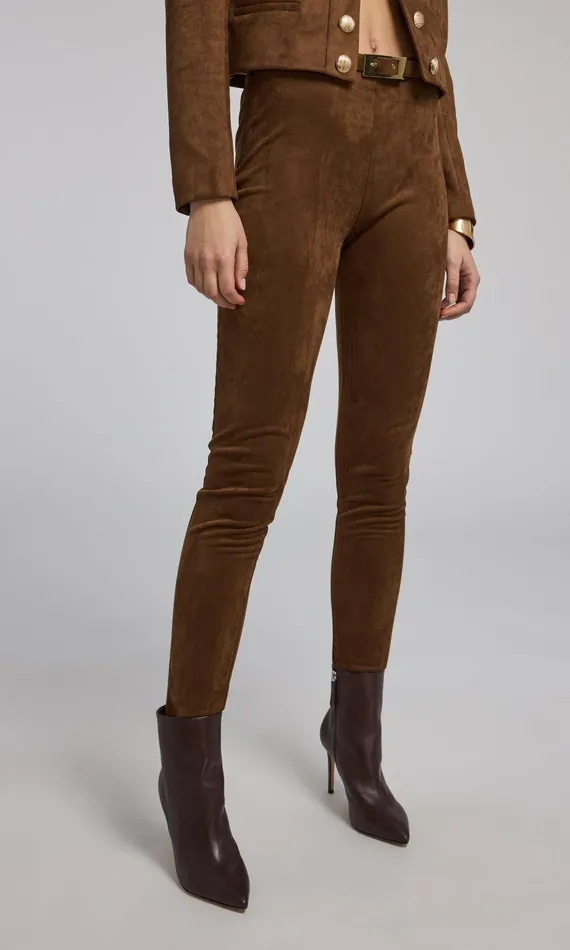 Generation Love Clothing Lennon Belted Vegan Suede Legging Caramel Women Pants Generation Love Clothing Lennon Belted Vegan Suede Legging Caramel Women Pants