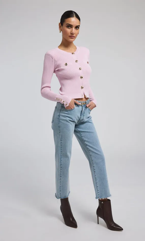 Generation Love Clothing Libny Denim Pants With Removable Belt Light Blue Women Pants
