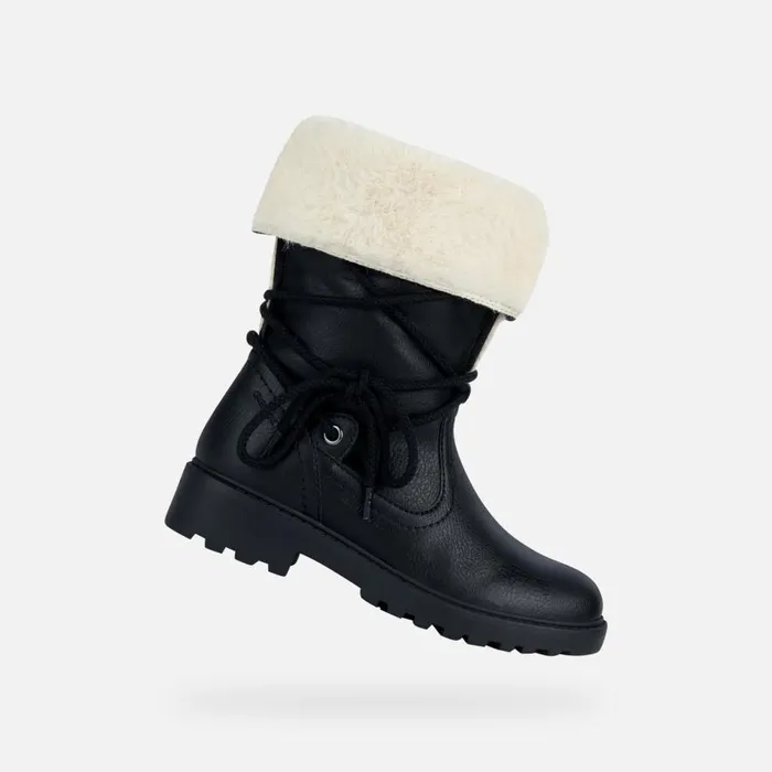 Geox Ankle Boots CASEY B ABX Waterproof Boots Black Junior Girl FW Black 8211 Kids Geox Ankle Boots CASEY B ABX Waterproof Boots Black Junior Girl FW Black 8211 Kids