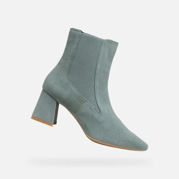Geox Ankle Boots GISELDA WOMAN Sage Medium Heel Ankle Boots Sage 8211 Woman