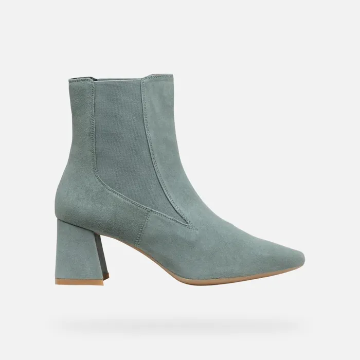 Geox Ankle Boots GISELDA WOMAN Sage Medium Heel Ankle Boots Sage 8211 Woman