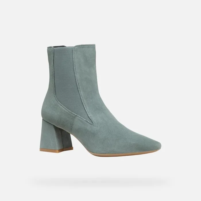 Geox Ankle Boots GISELDA WOMAN Sage Medium Heel Ankle Boots Sage 8211 Woman