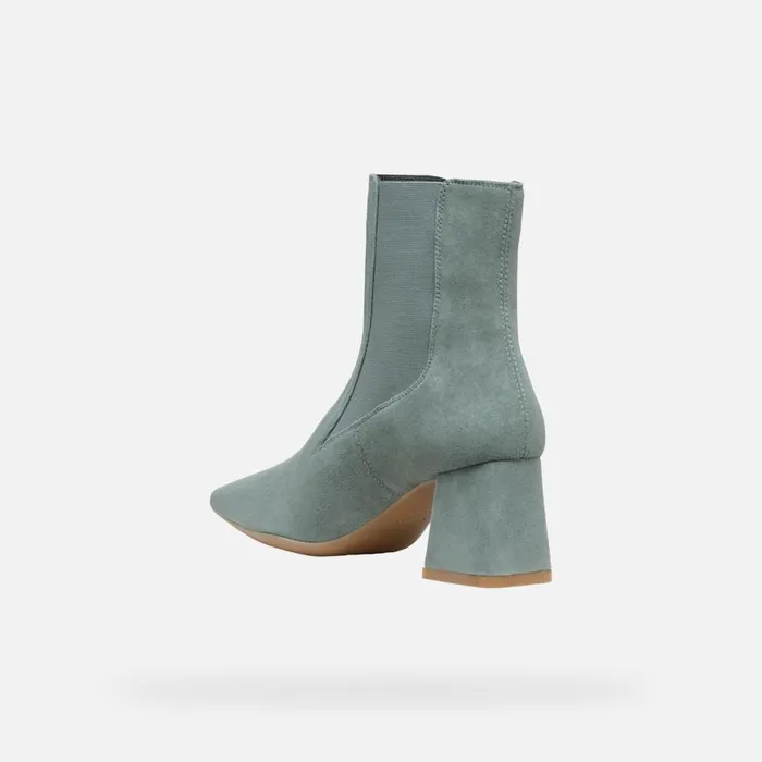 Geox Ankle Boots GISELDA WOMAN Sage Medium Heel Ankle Boots Sage 8211 Woman