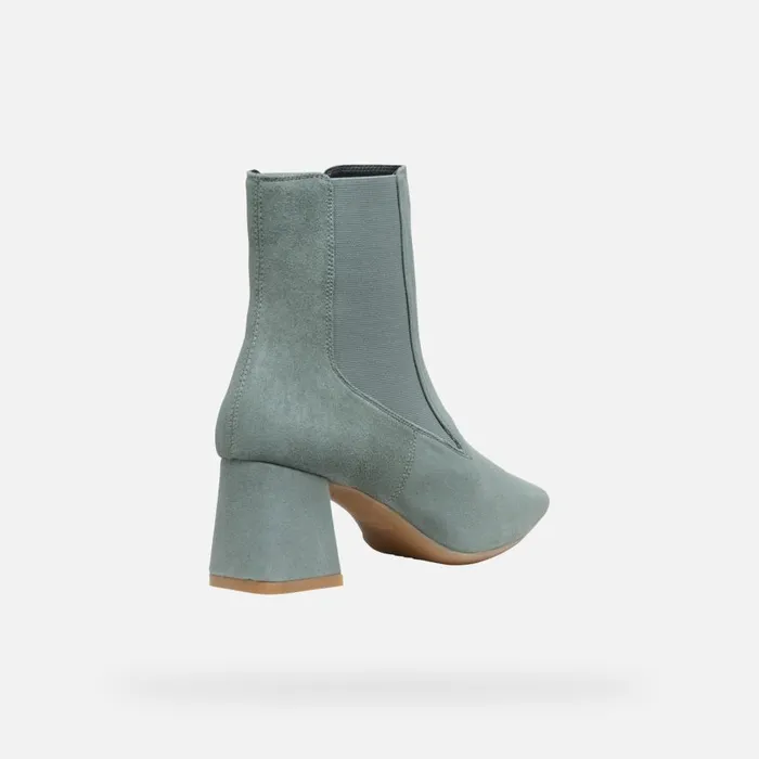 Geox Ankle Boots GISELDA WOMAN Sage Medium Heel Ankle Boots Sage 8211 Woman