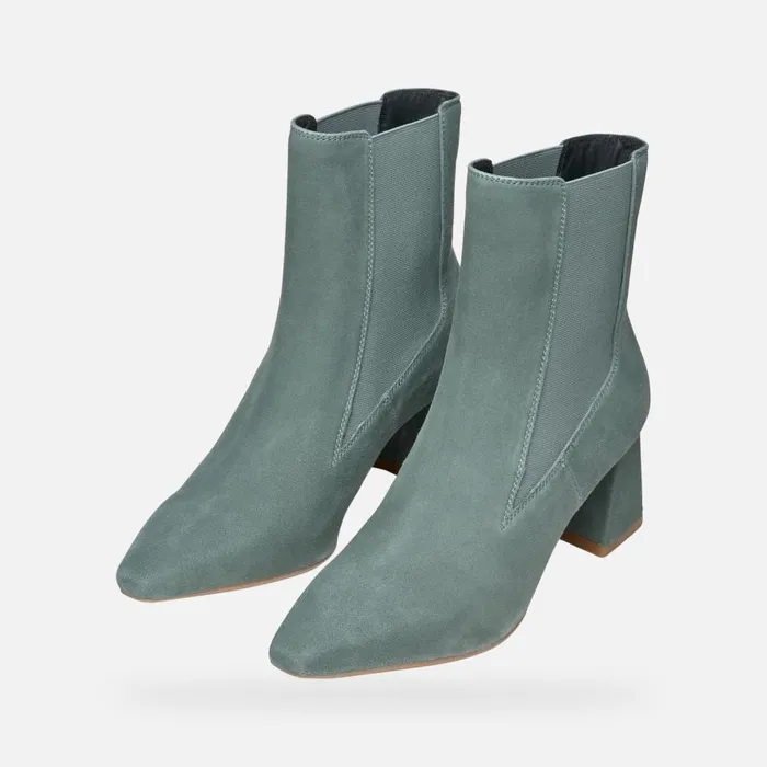 Geox Ankle Boots GISELDA WOMAN Sage Medium Heel Ankle Boots Sage 8211 Woman