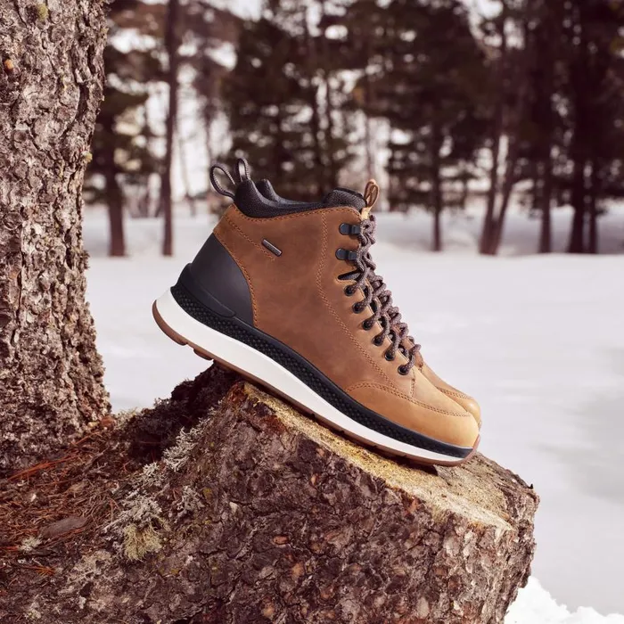 Geox Ankle Boots SPHERICA ACTIF X2 ABX MAN OchreDark Coffee Mid Calf Boots Ochredark Coffee 8211 Man