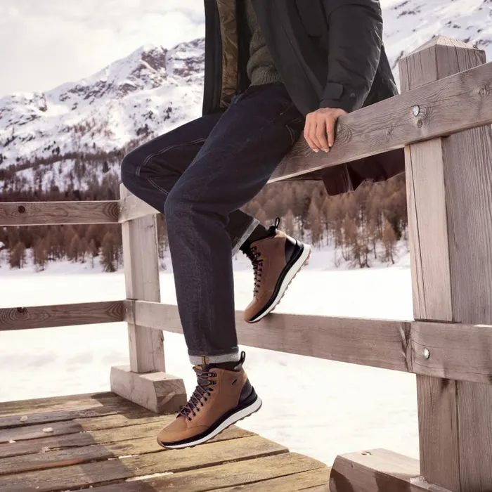Geox Ankle Boots SPHERICA ACTIF X2 ABX MAN OchreDark Coffee Mid Calf Boots Ochredark Coffee 8211 Man