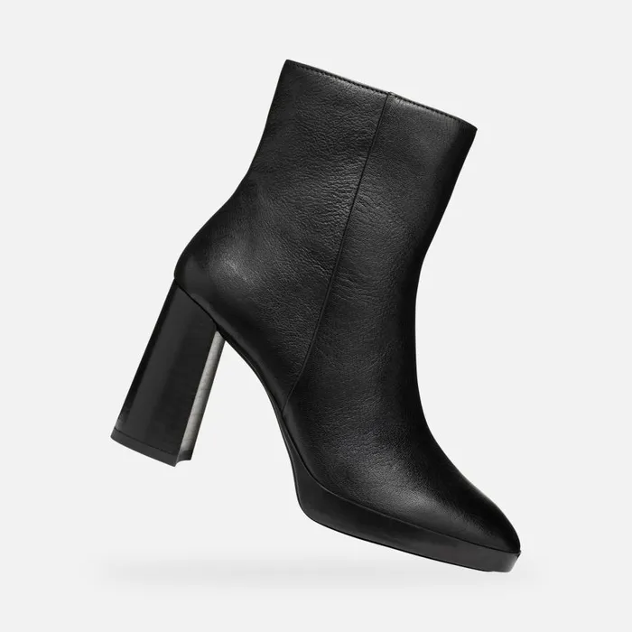 Geox Ankle Boots TEULADA WOMAN Black Highheel Ankle Boots Black 8211 Woman