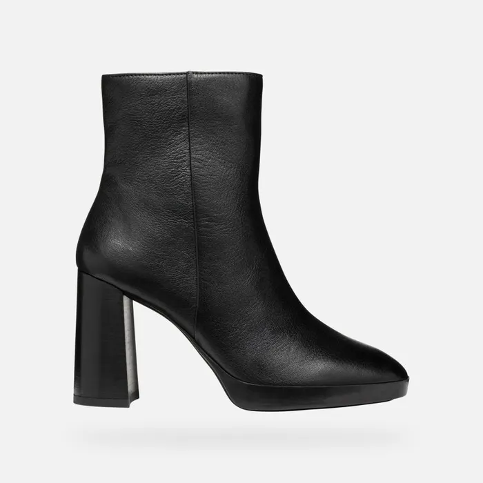 Geox Ankle Boots TEULADA WOMAN Black Highheel Ankle Boots Black 8211 Woman
