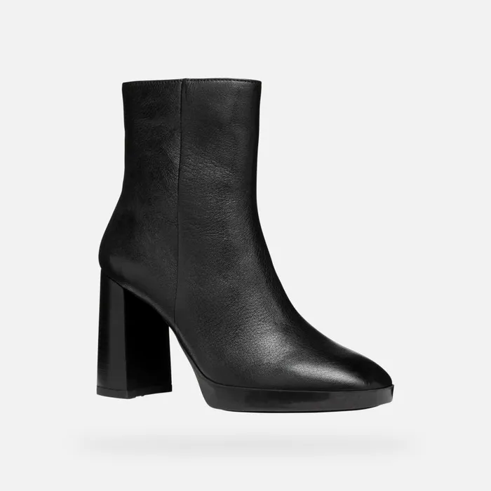 Geox Ankle Boots TEULADA WOMAN Black Highheel Ankle Boots Black 8211 Woman