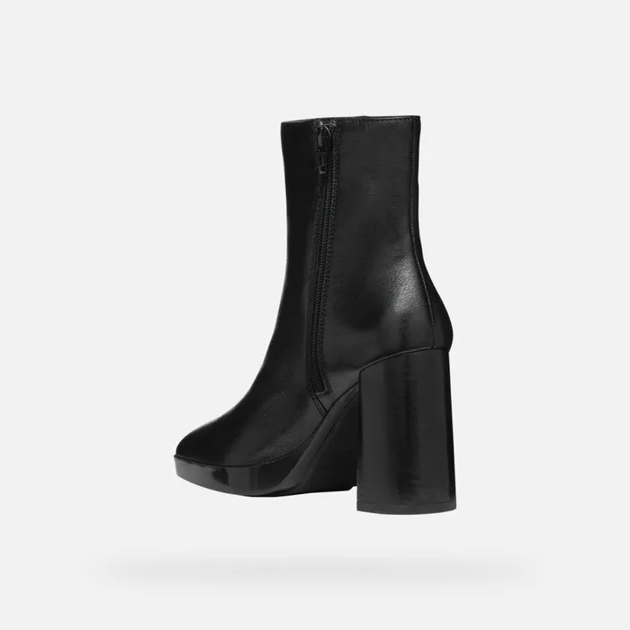 Geox Ankle Boots TEULADA WOMAN Black Highheel Ankle Boots Black 8211 Woman
