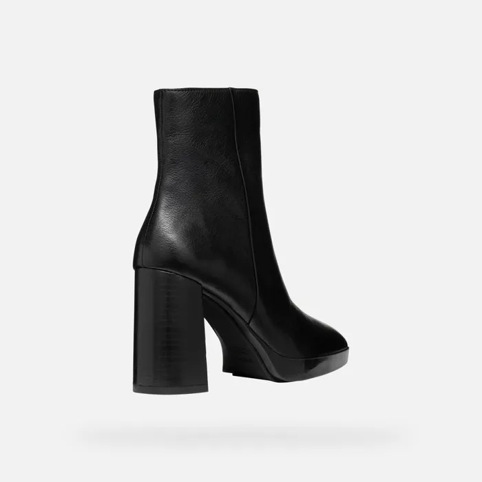 Geox Ankle Boots TEULADA WOMAN Black Highheel Ankle Boots Black 8211 Woman