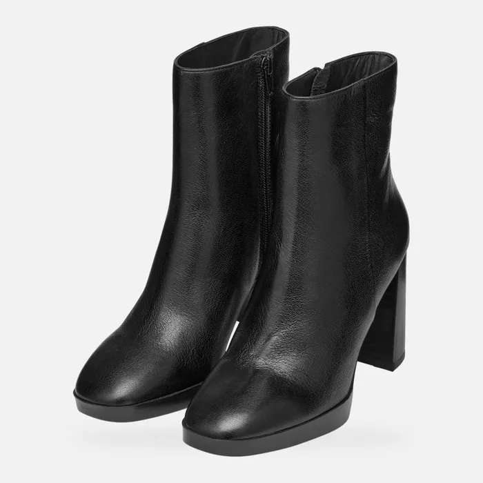 Geox Ankle Boots TEULADA WOMAN Black Highheel Ankle Boots Black 8211 Woman